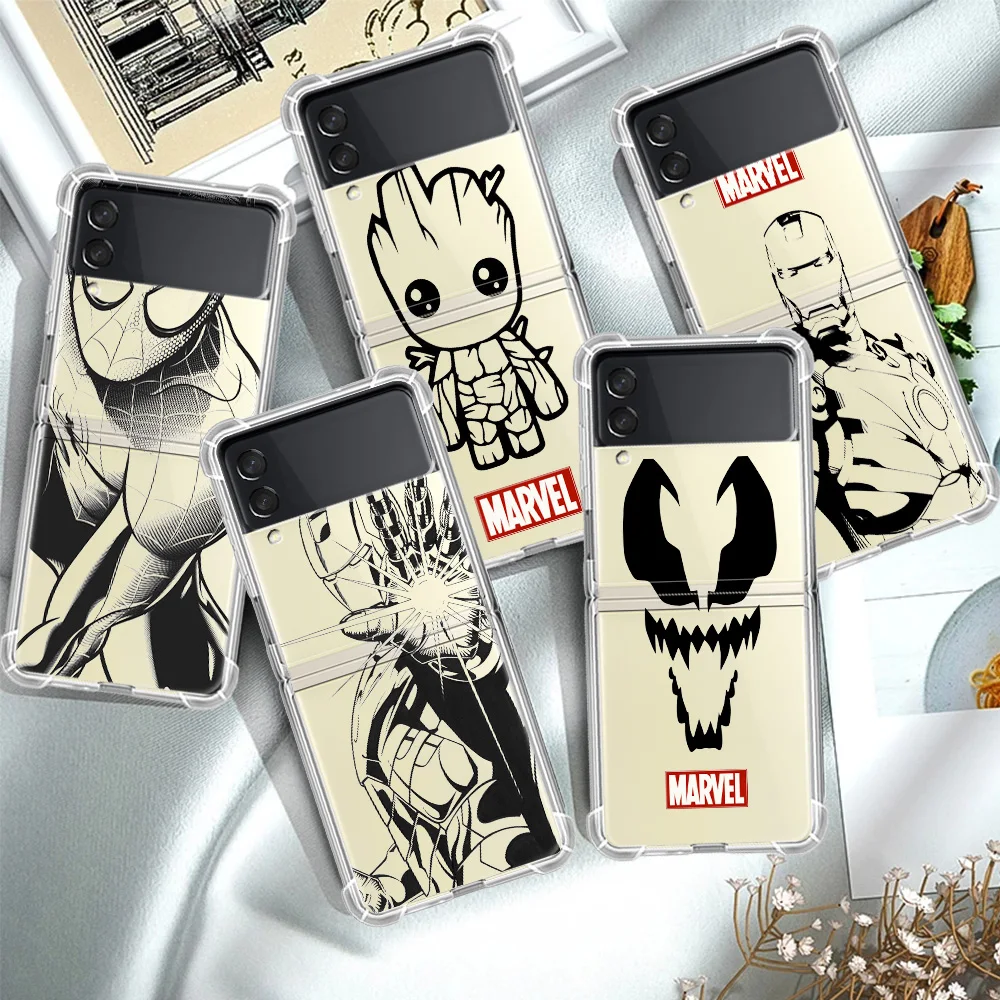 Iron Man Spiderman Marvel Luxury Case For Samsung Galaxy Z Flip 3 5G Funda Z Flip3 Clear PC Hard Back Phone Coque Shell
Iron Man Spiderman Marvel Luxury Case For Samsung Galaxy Z Flip 3 5G Funda Z Flip3 Clear PC Hard Back Phone Coque Shell