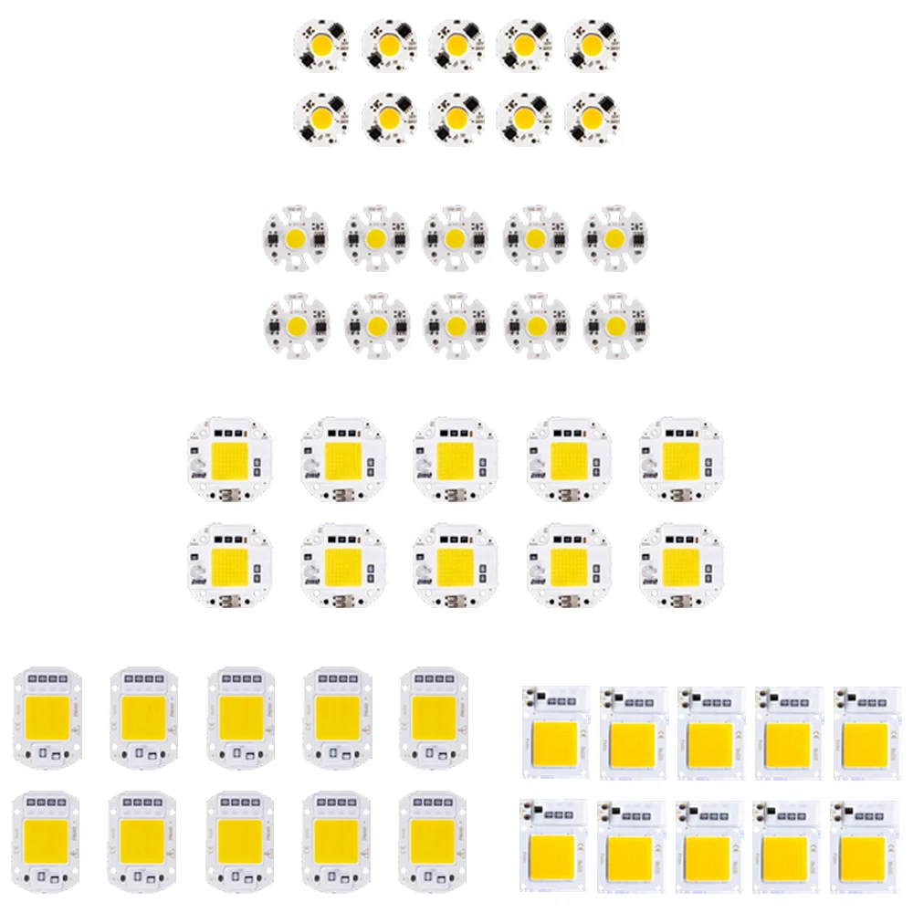 10Pcs COB LED Lamp Chip AC 220V LED Bulb 5W 10W 20W 30W 50W DIY Flood Light Bulb Spotlight Outdoor Chip Lamp White Warm White
10Pcs COB LED Lamp Chip AC 220V LED Bulb 5W 10W 20W 30W 50W DIY Flood Light Bulb Spotlight Outdoor Chip Lamp White Warm White