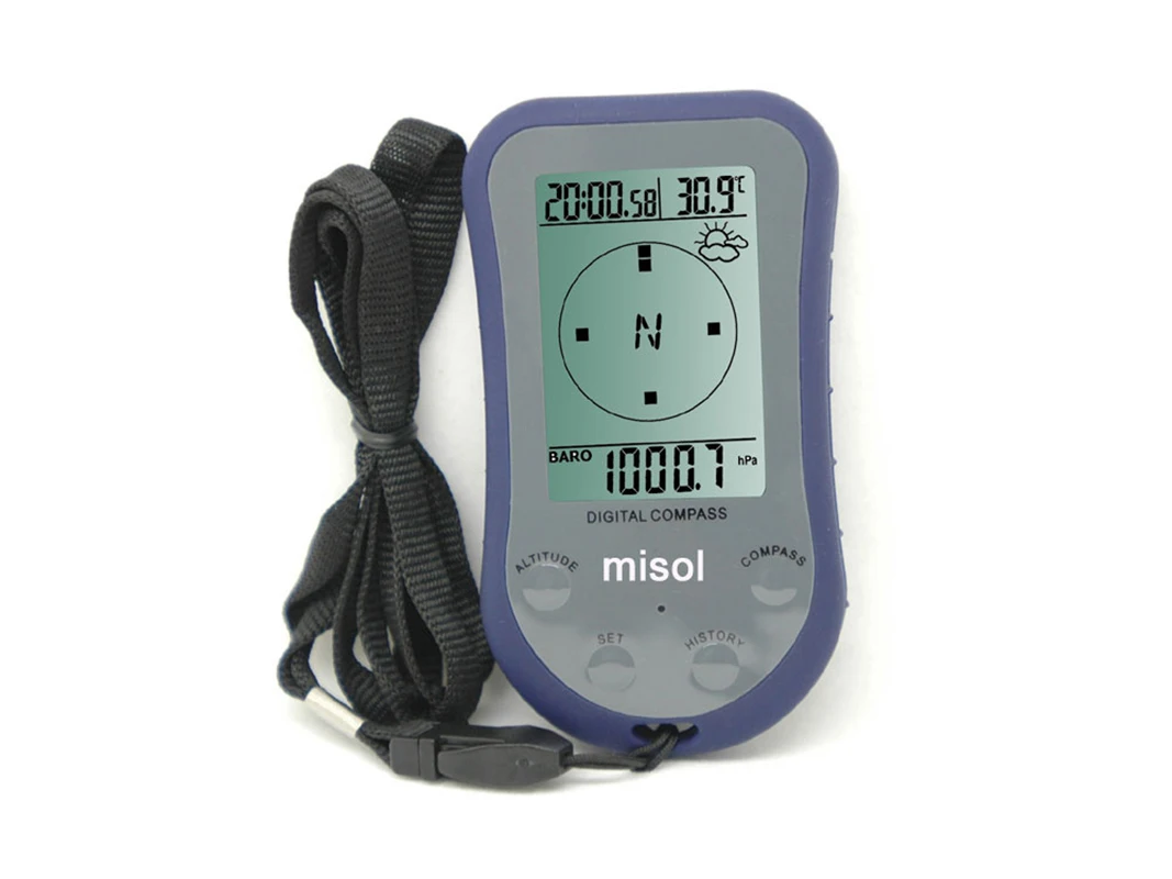 

Free shipping 1 unit of Household Thermometer, Digital LCD Compass Altimeter Thermometer Barometer water proof