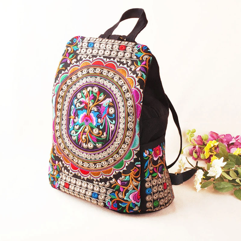 Vintage Artistic Embroidered Women Canvas Backpacks Handmade Floral Embroidery Rucksack Schoolbag Denim Travel Bags
Vintage Artistic Embroidered Women Canvas Backpacks Handmade Floral Embroidery Rucksack Schoolbag Denim Travel Bags