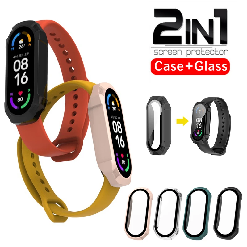 Hard Shell Glass Screen Protector For Xiaomi Mi Band 7 7NFC Miband Cover 2 in 1 Full Protection Case Smart Wristband Accessories
Hard Shell Glass Screen Protector For Xiaomi Mi Band 7 7NFC Miband Cover 2 in 1 Full Protection Case Smart Wristband Accessories