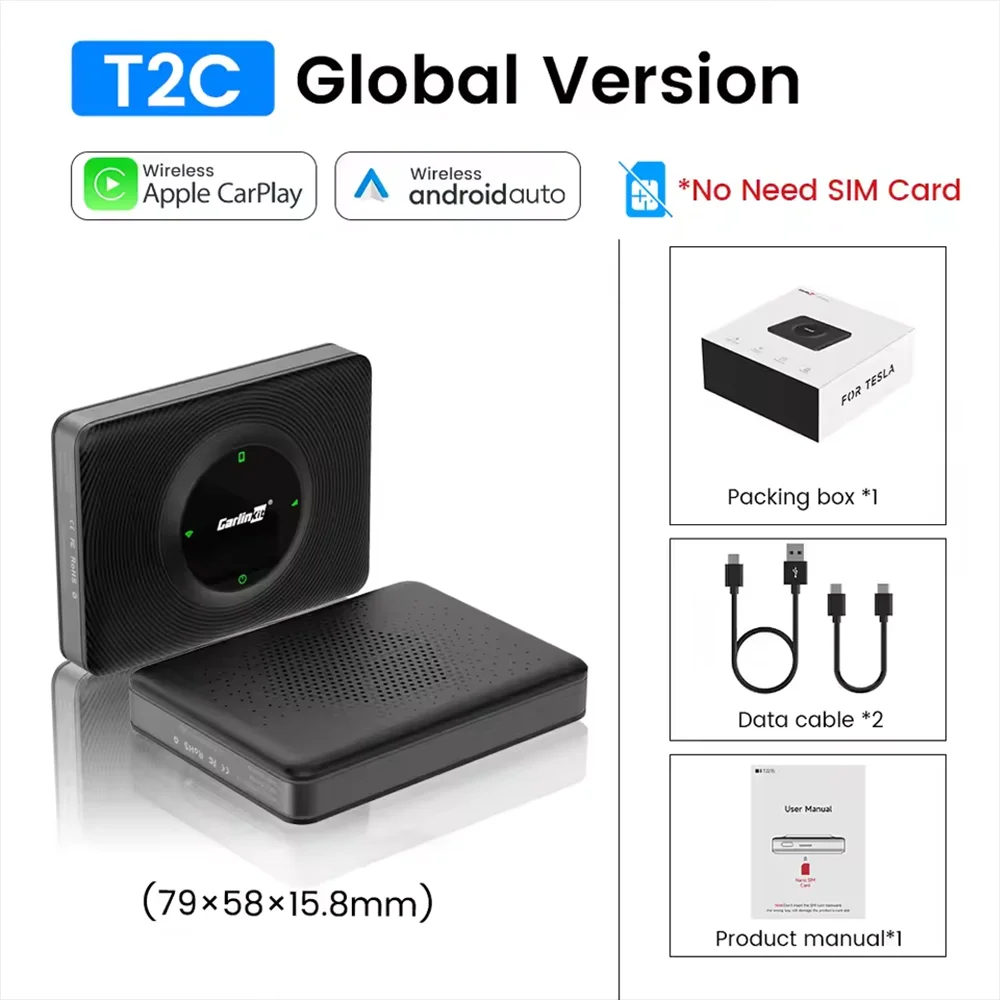 T2C CarPlay Android Auto Adaptador Sem Fio para Tesla Modelo 3 Modelo Y Modelo S Modelo X Кибертрак Консоль de Neste Waze Tmap
T2C CarPlay Android Auto Adaptador Sem Fio para Tesla Modelo 3 Modelo Y Modelo S Modelo X Кибертрак Консоль de Neste Waze Tmap