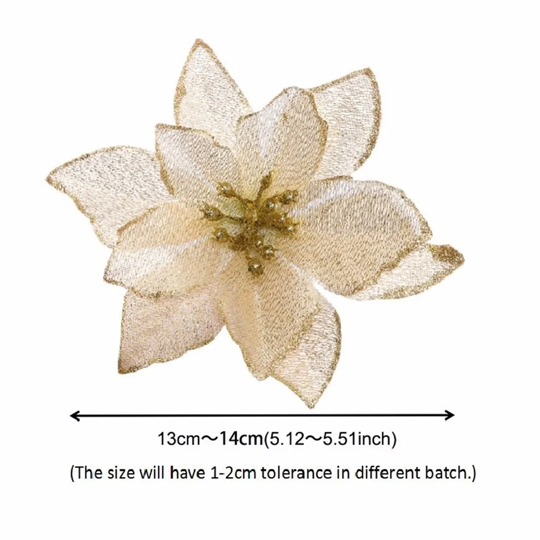 10Pcs 3 Layer Simulation Christmas Flowers Fake Flowers Christmas Tree Decoration Ornaments New Year Navidad Home Decoration
10Pcs 3 Layer Simulation Christmas Flowers Fake Flowers Christmas Tree Decoration Ornaments New Year Navidad Home Decoration
