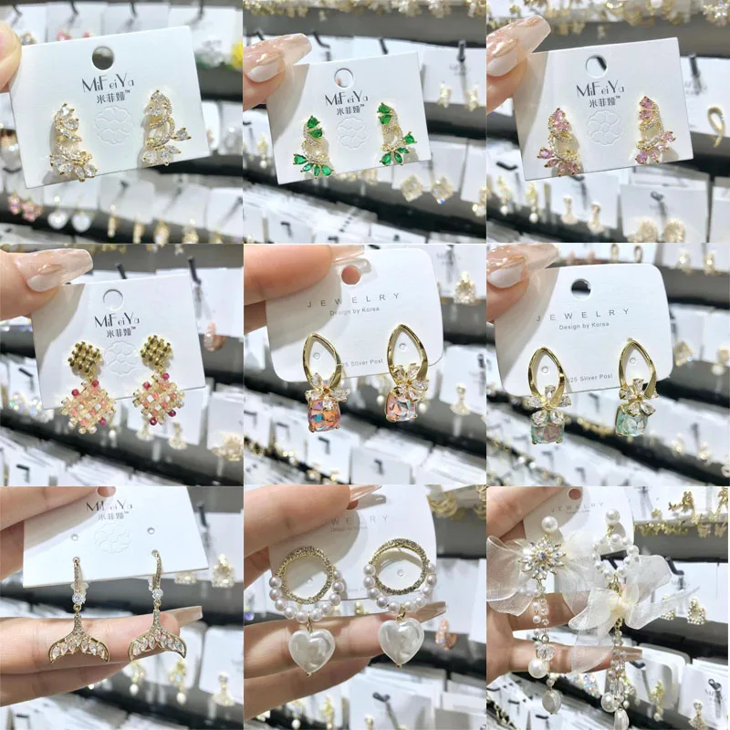 New AAA Grade Cubic Zirconia Stone Earrings European and American Style Fashion Temperament Fairy Long Face Slimming Earrings
New AAA Grade Cubic Zirconia Stone Earrings European and American Style Fashion Temperament Fairy Long Face Slimming Earrings
