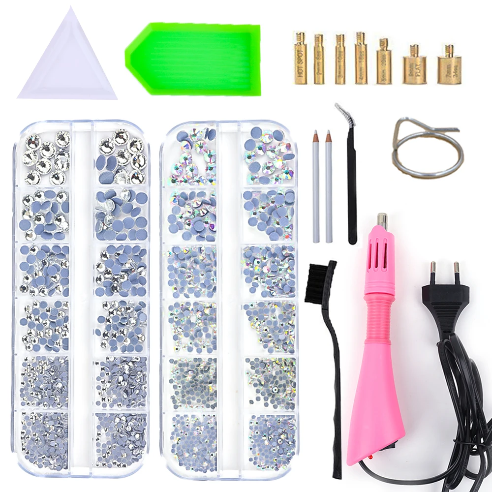 Hotfix Stone DIY Hot Fix Rhinestone Applicator Wand Setter Tool set ,Tweezers & Brush Kit & Glass Crystal Rhinestones
Hotfix Stone DIY Hot Fix Rhinestone Applicator Wand Setter Tool set ,Tweezers & Brush Kit & Glass Crystal Rhinestones