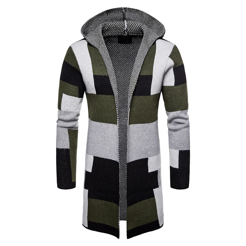Men's Cardigan Hooded Sweaters New Fashion Male Long Sweaters Men Patchwork Color Block Black Cardigan Sweaters Coat Clothing
Men's Cardigan Hooded Sweaters New Fashion Male Long Sweaters Men Patchwork Color Block Black Cardigan Sweaters Coat Clothing