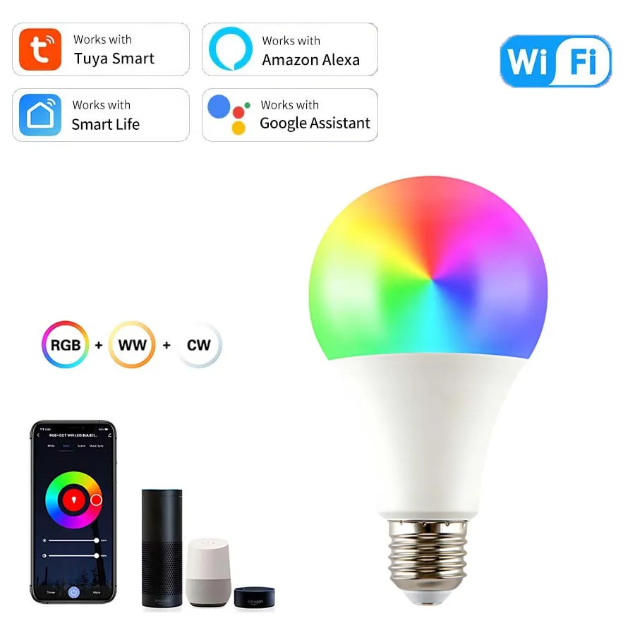 Tuya Smart WiFi RGB LED лампа
Tuya Smart WiFi RGB LED лампа