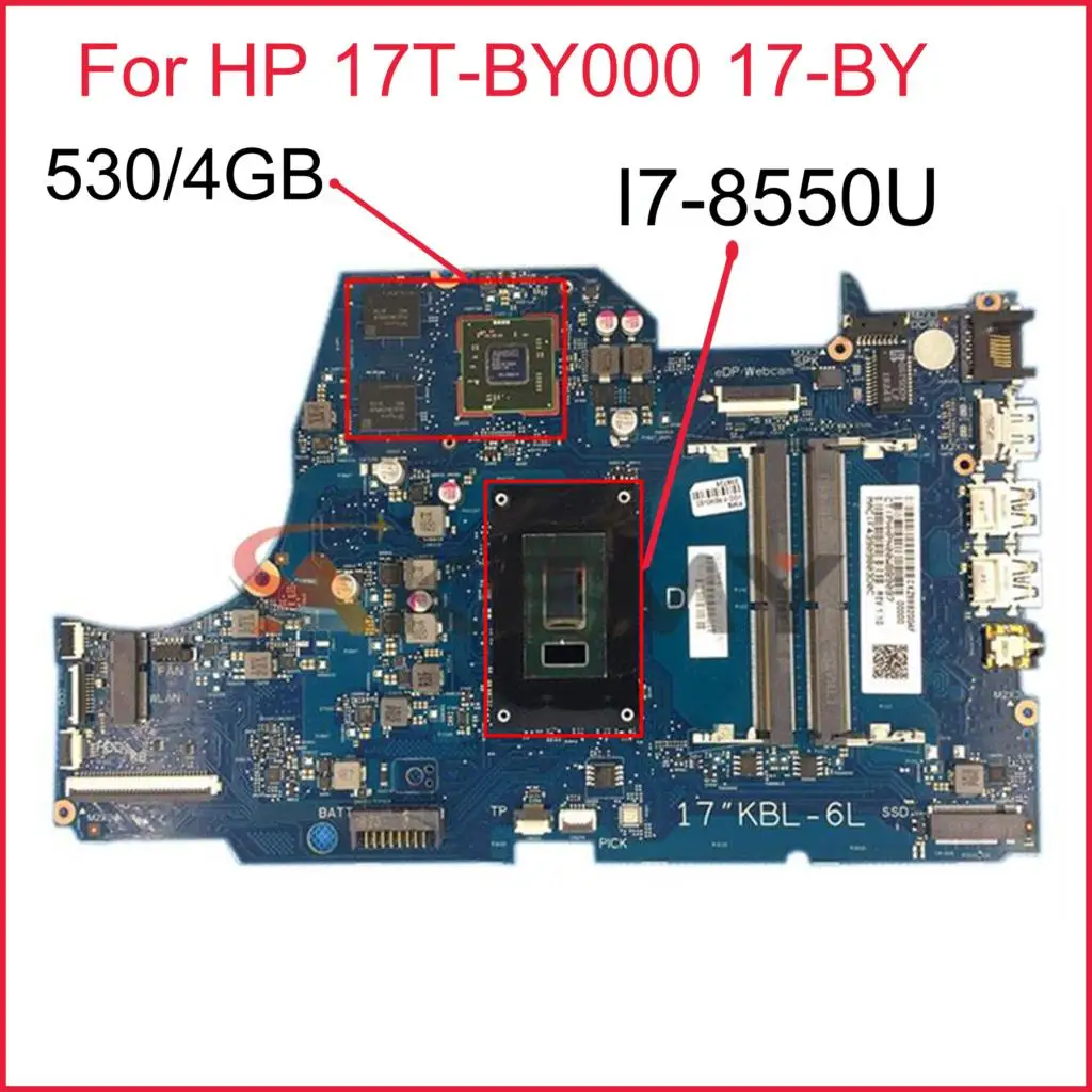 For HP 17T-BY000 17-BY Laptop Motherboard 6050A2982801 L25441-601 L22746-501 L22746-601 with I7-8550U 530/4GB Mainboard
For HP 17T-BY000 17-BY Laptop Motherboard 6050A2982801 L25441-601 L22746-501 L22746-601 with I7-8550U 530/4GB Mainboard
