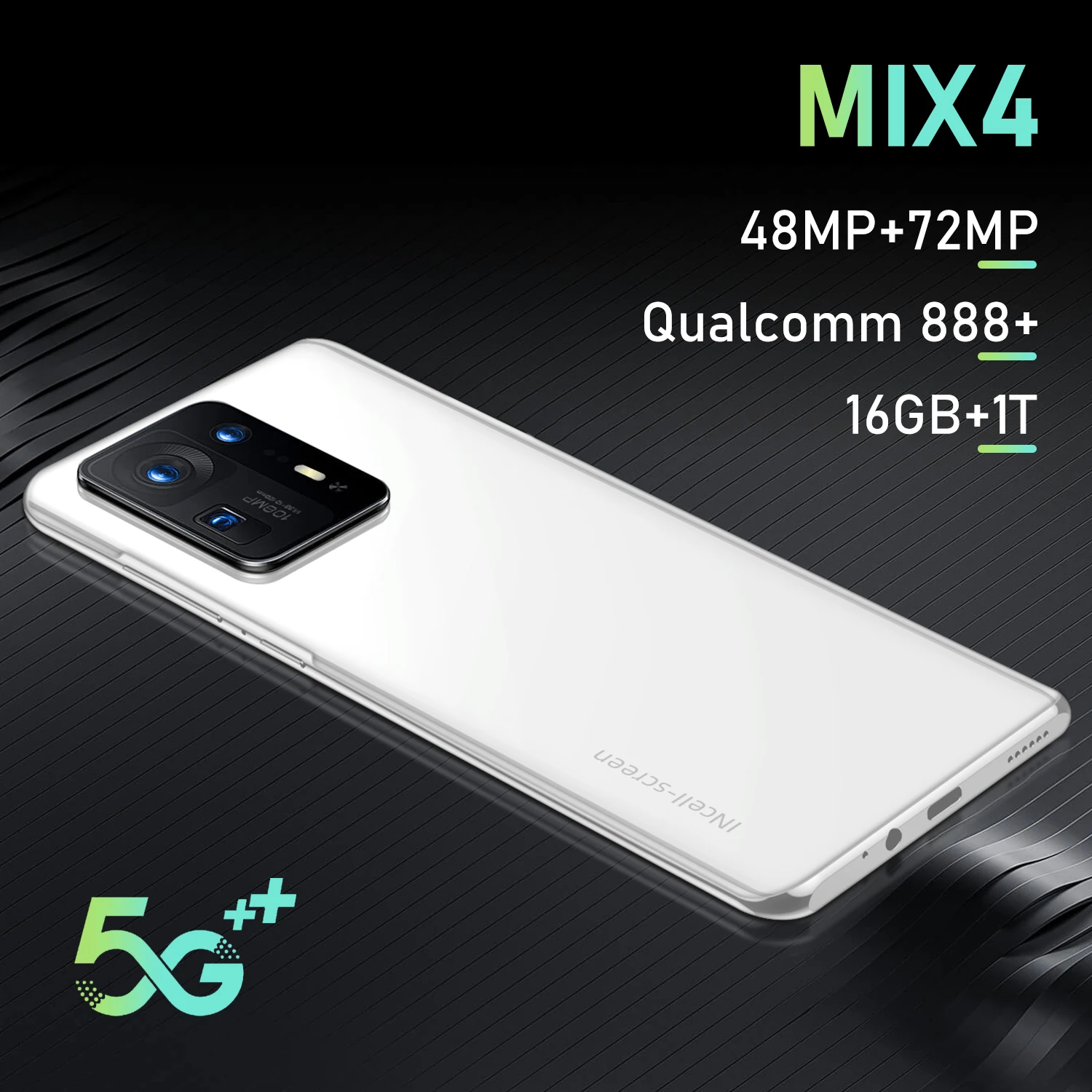 Cellphone 5G MIX4 7.3 Inch 7300 mAh Global Version Mobile Phone Qualcomm 888+ 16GB 1T Smartphone Android12 10 Core Unlock 4G LTE
Cellphone 5G MIX4 7.3 Inch 7300 mAh Global Version Mobile Phone Qualcomm 888+ 16GB 1T Smartphone Android12 10 Core Unlock 4G LTE