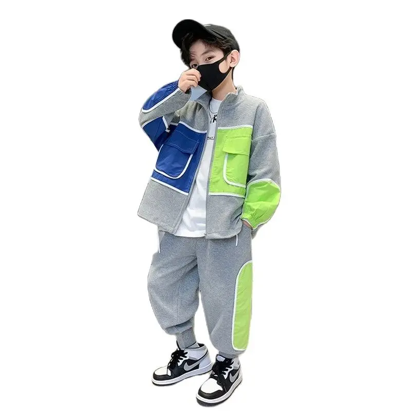 Boys Suits Autumn Clothing Boys Clothes Splicing Casual Sportswear Tops + Pants 2ps Baby Clothes Boys Toddlers Kids Fall Clothes
Boys Suits Autumn Clothing Boys Clothes Splicing Casual Sportswear Tops + Pants 2ps Baby Clothes Boys Toddlers Kids Fall Clothes