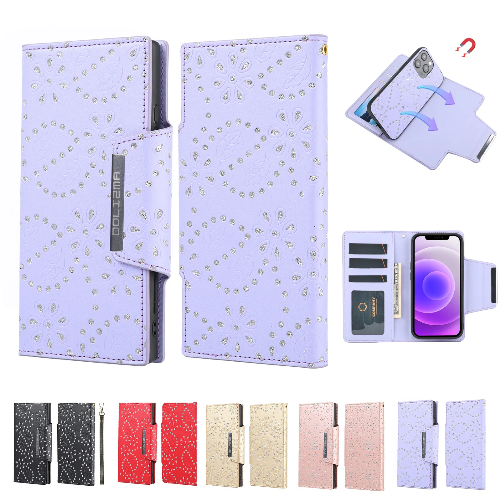 Maple Leaf Magnetic Leather Wallet Case for iPhone 13 Pro Max 12 Mini 11 SE 2020 X XR XS Max 7 8 Plus Detachable Stand Cover
Maple Leaf Magnetic Leather Wallet Case for iPhone 13 Pro Max 12 Mini 11 SE 2020 X XR XS Max 7 8 Plus Detachable Stand Cover