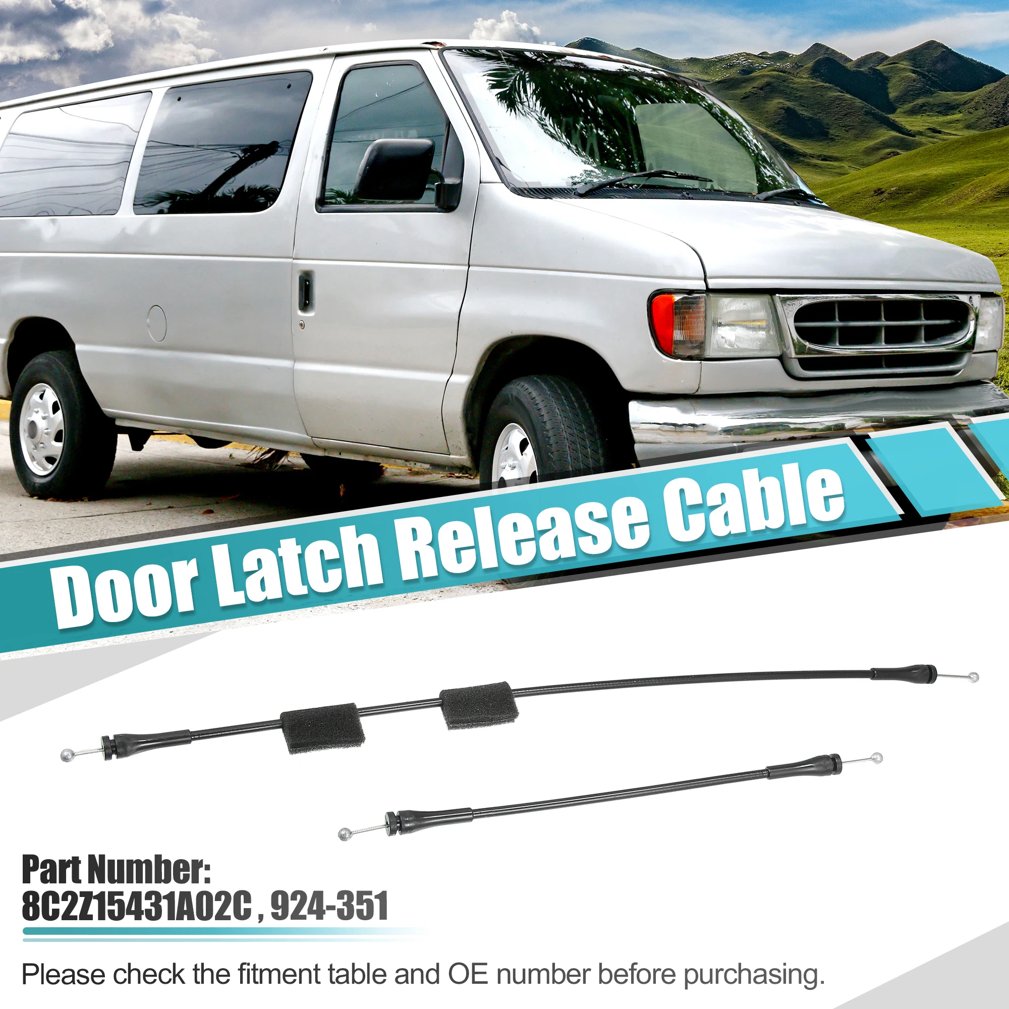 X Autohaux 1 Set Rear Right Side Door Latch Cable for Ford E-150 2003-2014 for Ford E-350 Club Wagon 2003-2005 8C2Z15431A02C
X Autohaux 1 Set Rear Right Side Door Latch Cable for Ford E-150 2003-2014 for Ford E-350 Club Wagon 2003-2005 8C2Z15431A02C