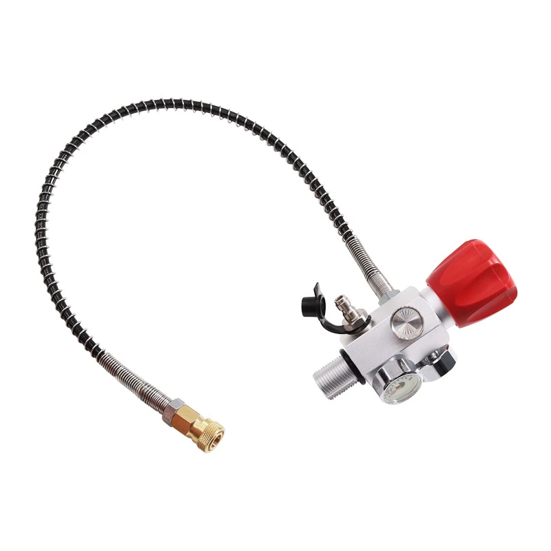 PCP Tank Dual Gauge Charging Valve Air Filling Station Refill Adapter With 400 Bar 6000 Psi Gauge 50Cm Hose
PCP Tank Dual Gauge Charging Valve Air Filling Station Refill Adapter With 400 Bar 6000 Psi Gauge 50Cm Hose