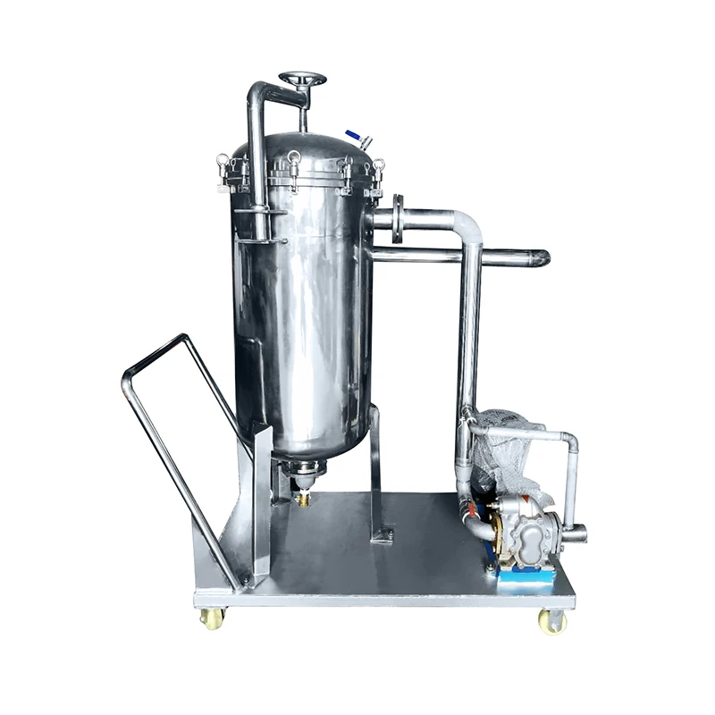 Water/Liquid/Oil/Wine/Beer/Paint bag filter machine movable stainless steel filter with membrane pump filter machine
Water/Liquid/Oil/Wine/Beer/Paint bag filter machine movable stainless steel filter with membrane pump filter machine