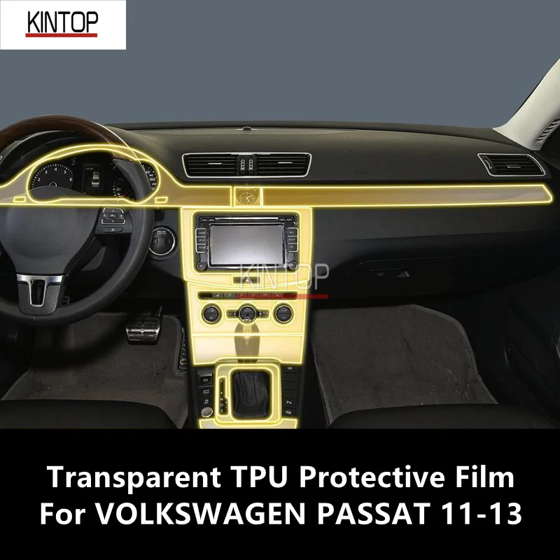 

For VOLKSWAGEN PASSAT 11-13 Car Interior Center Console Transparent TPU Protective Film Anti-scratch Repair FilmAccessoriesRefit