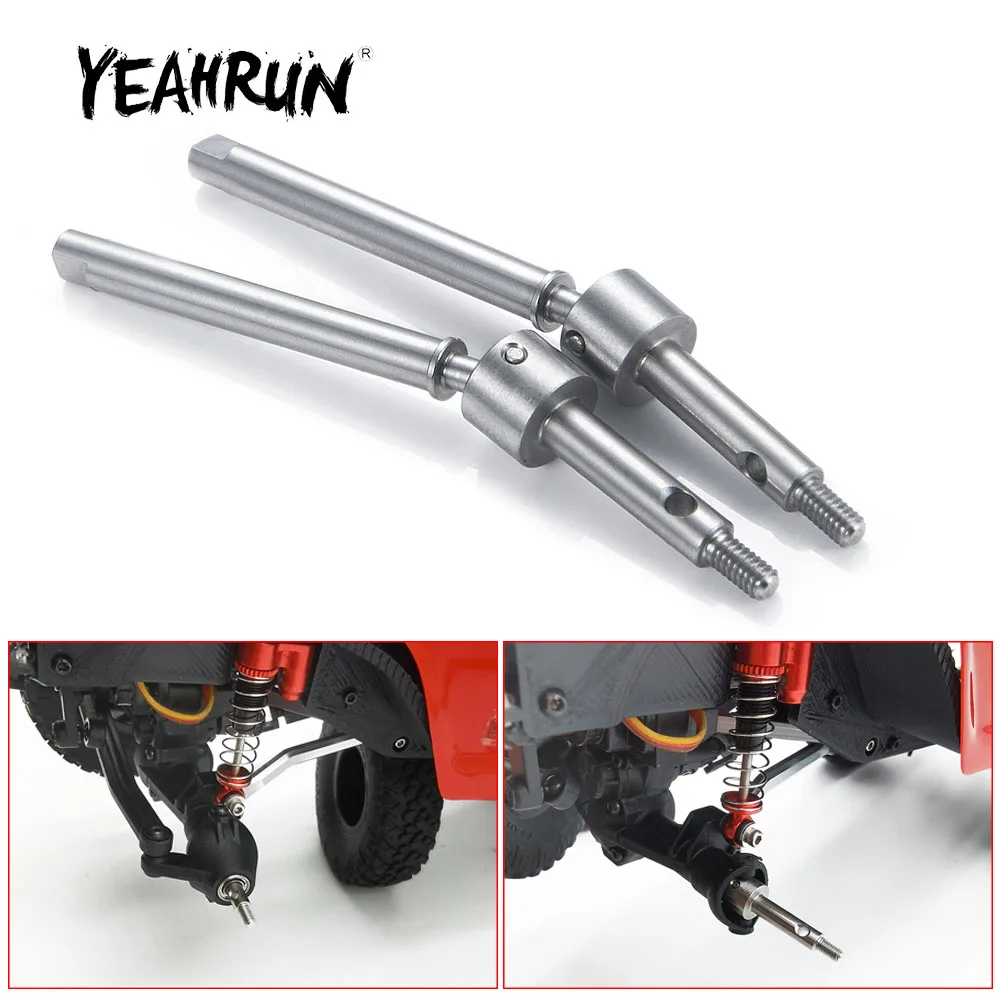 YEAHRUN 2Pcs Stainless Steel Dog Bone Front Drive CVD Shaft for Axial SCX24 90081 1/24 RC Crawler Car Truck Model Upgrade Parts
YEAHRUN 2Pcs Stainless Steel Dog Bone Front Drive CVD Shaft for Axial SCX24 90081 1/24 RC Crawler Car Truck Model Upgrade Parts