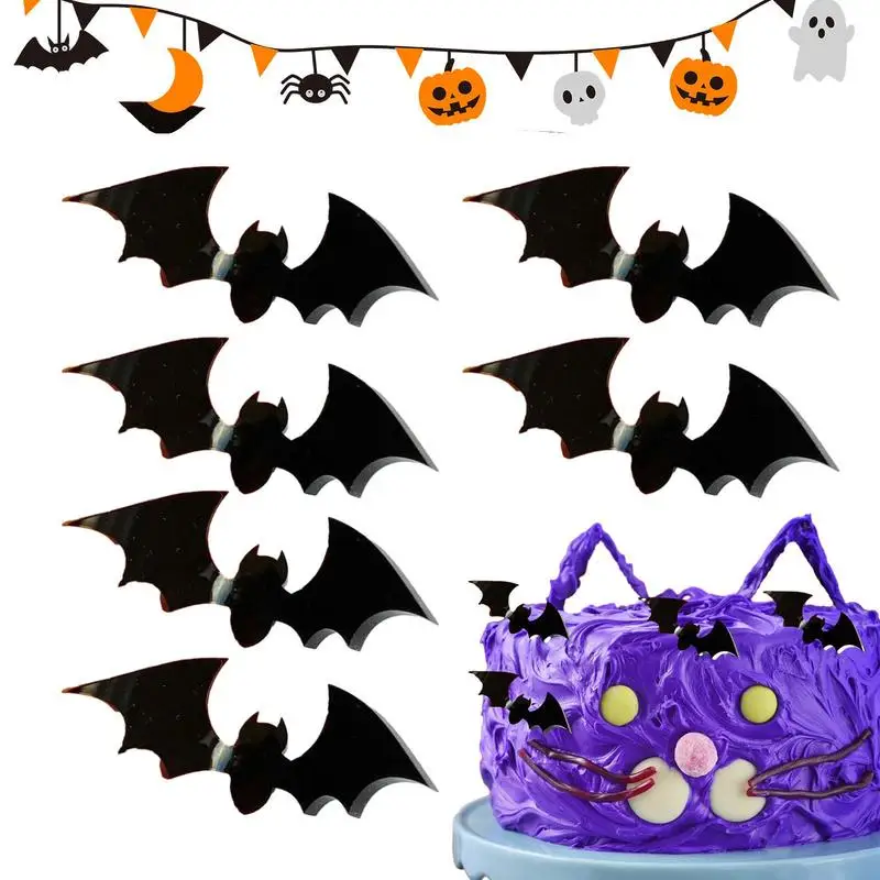6pcs Bat Halloween Cake Decorations Durable Cupcake Topper Reusable Cake Wrappers DIY Cake Insert Topper Halloween Props
6pcs Bat Halloween Cake Decorations Durable Cupcake Topper Reusable Cake Wrappers DIY Cake Insert Topper Halloween Props