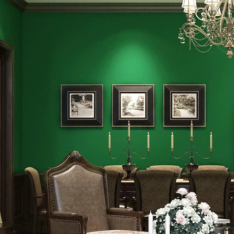Solid color retro pine flower green dark green wallpaper bedroom living room plain color wallpaper
Solid color retro pine flower green dark green wallpaper bedroom living room plain color wallpaper