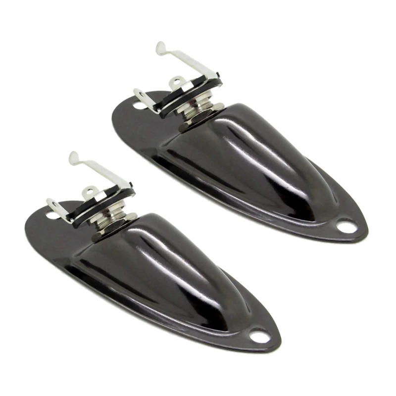 2X Black Boat Style 1/4Inch Guitar Pickup Output Input Jack Plug Socket For Fd Strat Guitar
2X Black Boat Style 1/4Inch Guitar Pickup Output Input Jack Plug Socket For Fd Strat Guitar