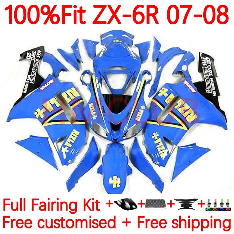 OEM Injection For KAWASAKI NINJA ZX-6R ZX636 ZX 636 6R 6 R ZX-636 ZX6R 2007 2008 600CC ZX600 07 08 Fairing 57No.32 blue glossy
OEM Injection For KAWASAKI NINJA ZX-6R ZX636 ZX 636 6R 6 R ZX-636 ZX6R 2007 2008 600CC ZX600 07 08 Fairing 57No.32 blue glossy