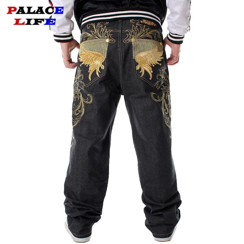 Mens Loose Jeans Wide Leg Fashion Heavy Industry Embroidery Jeans Tide Women Casual Denim Trousers Cotton Pattern Straight Pants
Mens Loose Jeans Wide Leg Fashion Heavy Industry Embroidery Jeans Tide Women Casual Denim Trousers Cotton Pattern Straight Pants
