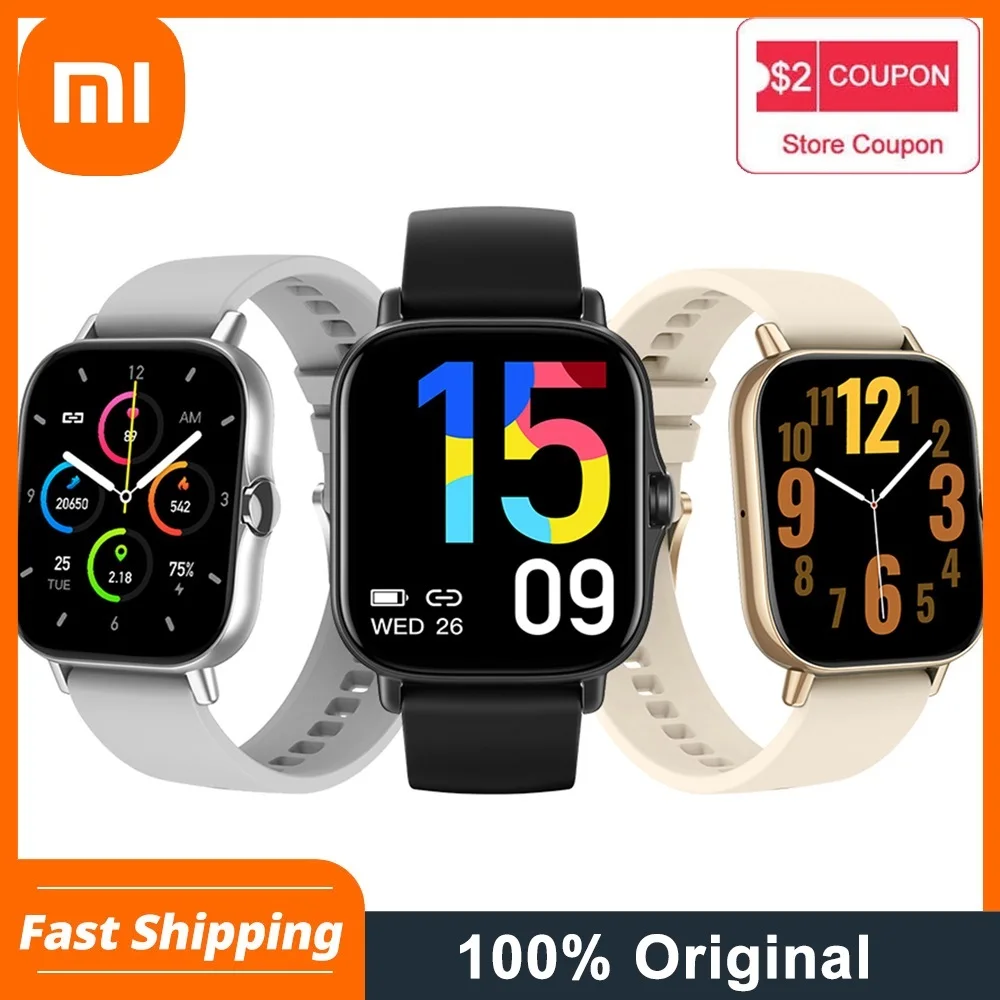 Xiaomi ST30 Smart Watch Men Women 1.69 Inch Full Touch Screen Blood Pressure Blood Oxygen Heart Rate Monitoring Sports Watches
Xiaomi ST30 Smart Watch Men Women 1.69 Inch Full Touch Screen Blood Pressure Blood Oxygen Heart Rate Monitoring Sports Watches