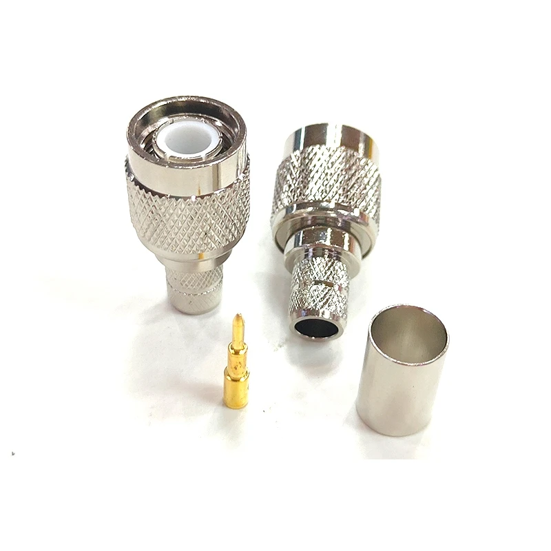 5Pcs/lot TNC Male Plug Crimp Solder Clamp for RG5 RG6 5D-FB LMR300 CNT300 Coax Cable Connector Brass Nickel Plated Free Shipping
5Pcs/lot TNC Male Plug Crimp Solder Clamp for RG5 RG6 5D-FB LMR300 CNT300 Coax Cable Connector Brass Nickel Plated Free Shipping
