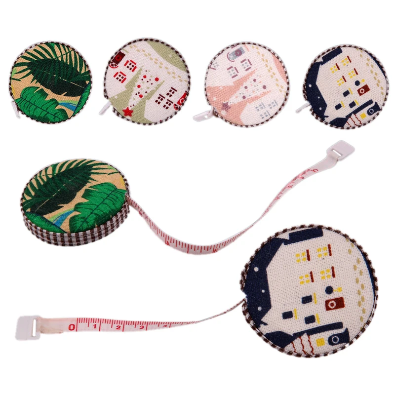 1Pc 150cm Soft Tape Measure Portable Retractable Ruler Tape Measure Fabric Covered Tailor Ruler Sewing Tools Random Pattern
1Pc 150cm Soft Tape Measure Portable Retractable Ruler Tape Measure Fabric Covered Tailor Ruler Sewing Tools Random Pattern