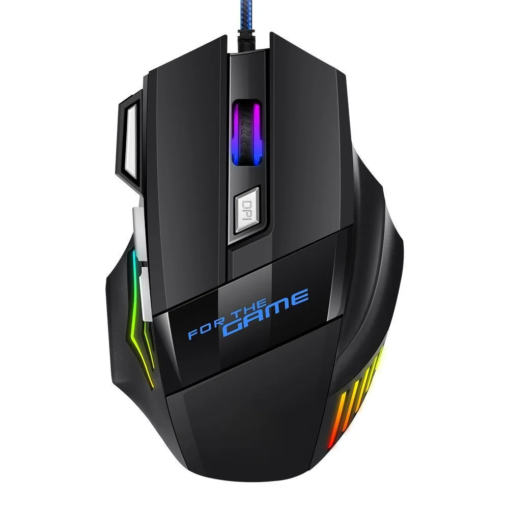 

Wired Gaming Mouse Ergonomic Computer Mouse Gamer 7 Button Backlit Game Mause RGB Backlight USB Mice For PC Laptop Desktop