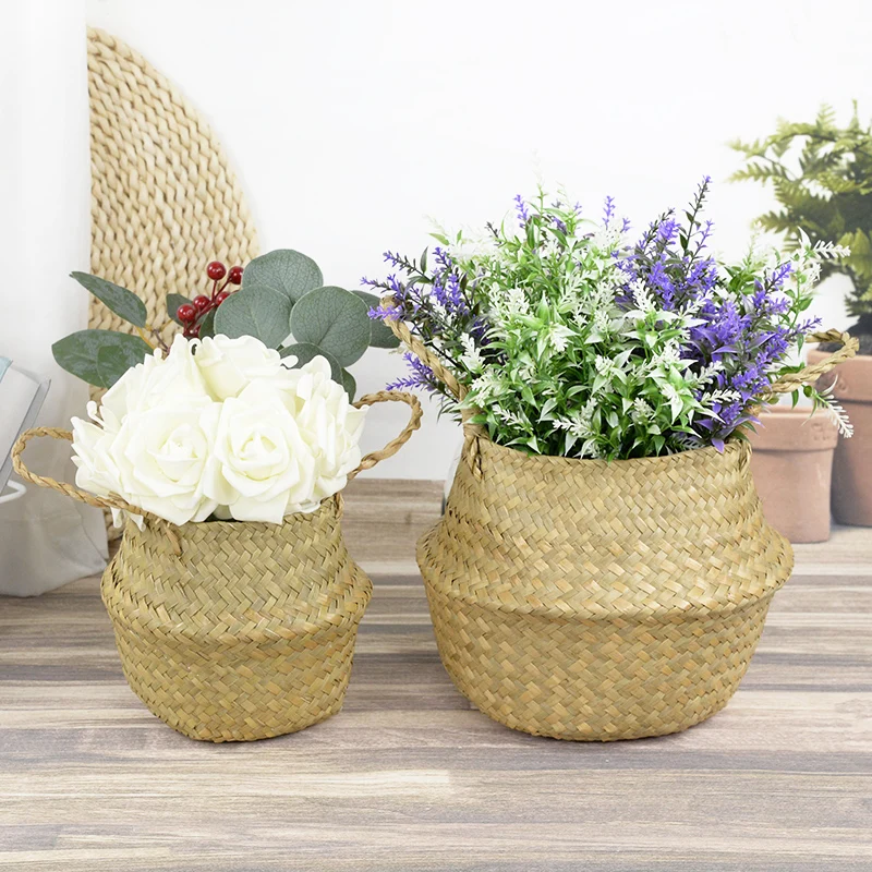 1Pc Wicker Storage Basket Straw Woven Flower Basket Home Laundry Household Container Organizer Garden Plant Pots Decorations
1Pc Wicker Storage Basket Straw Woven Flower Basket Home Laundry Household Container Organizer Garden Plant Pots Decorations