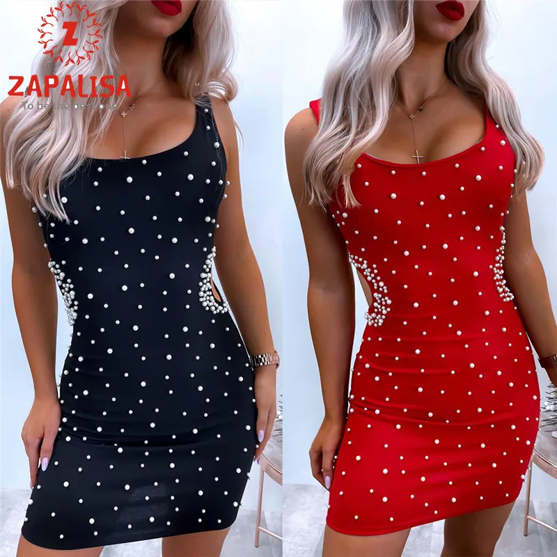Sweet Summer Solid Color Pencil Dress for Women Hollow Out Design Beading Decor Square Collar Sleeveless Slim Hips Mini Dress
Sweet Summer Solid Color Pencil Dress for Women Hollow Out Design Beading Decor Square Collar Sleeveless Slim Hips Mini Dress