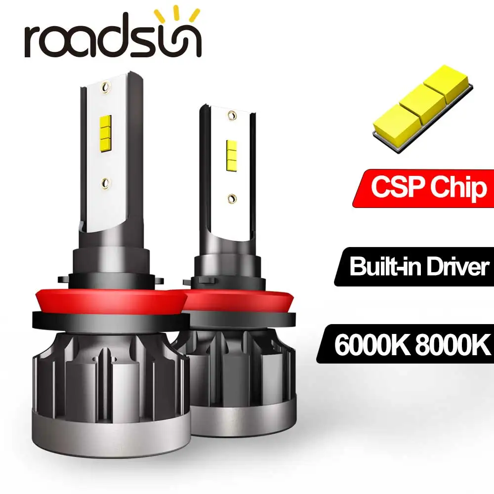 roadsun CSP H1 H7 LED 9006 HB4 Lights H11 H8 H9 LED 9005 HB3 6000K 8000K Car Headlight Bulbs 12V 24V Car Styling Auto Fog Lamps 
roadsun CSP H1 H7 LED 9006 HB4 Lights H11 H8 H9 LED 9005 HB3 6000K 8000K Car Headlight Bulbs 12V 24V Car Styling Auto Fog Lamps
