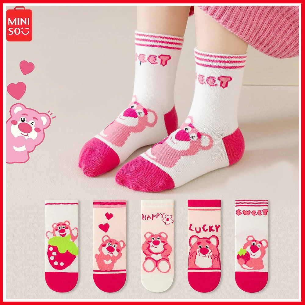 Miniso Lotso Spring Winter Soft Comfortable Cotton Socks Baby Girls Cartoon Printed Casual Breathable Children Socks Mid Tube
Miniso Lotso Spring Winter Soft Comfortable Cotton Socks Baby Girls Cartoon Printed Casual Breathable Children Socks Mid Tube
