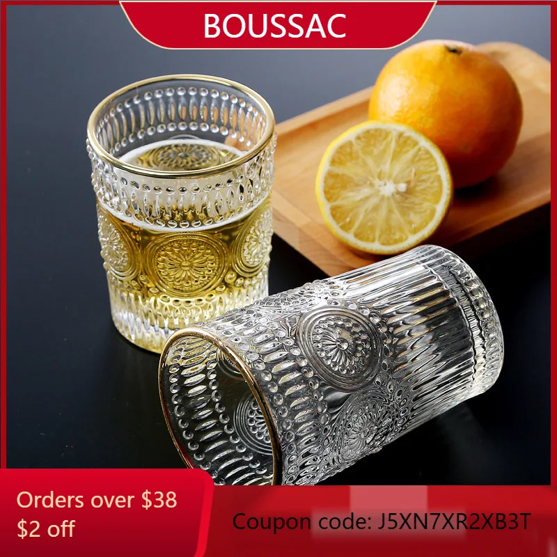 Embossed Glass Water Cup Teacup Sunflower Retro Beer Juice Cup Cold Drink Cup Creative Glass Home Drinkware
Embossed Glass Water Cup Teacup Sunflower Retro Beer Juice Cup Cold Drink Cup Creative Glass Home Drinkware