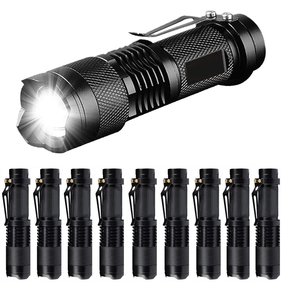 ZK30 Powerful Tactical Mini SK68 3 Modes Handheld LED Flashlight Torch 7w 300lm Adjustable Focus Zoomable Light
ZK30 Powerful Tactical Mini SK68 3 Modes Handheld LED Flashlight Torch 7w 300lm Adjustable Focus Zoomable Light