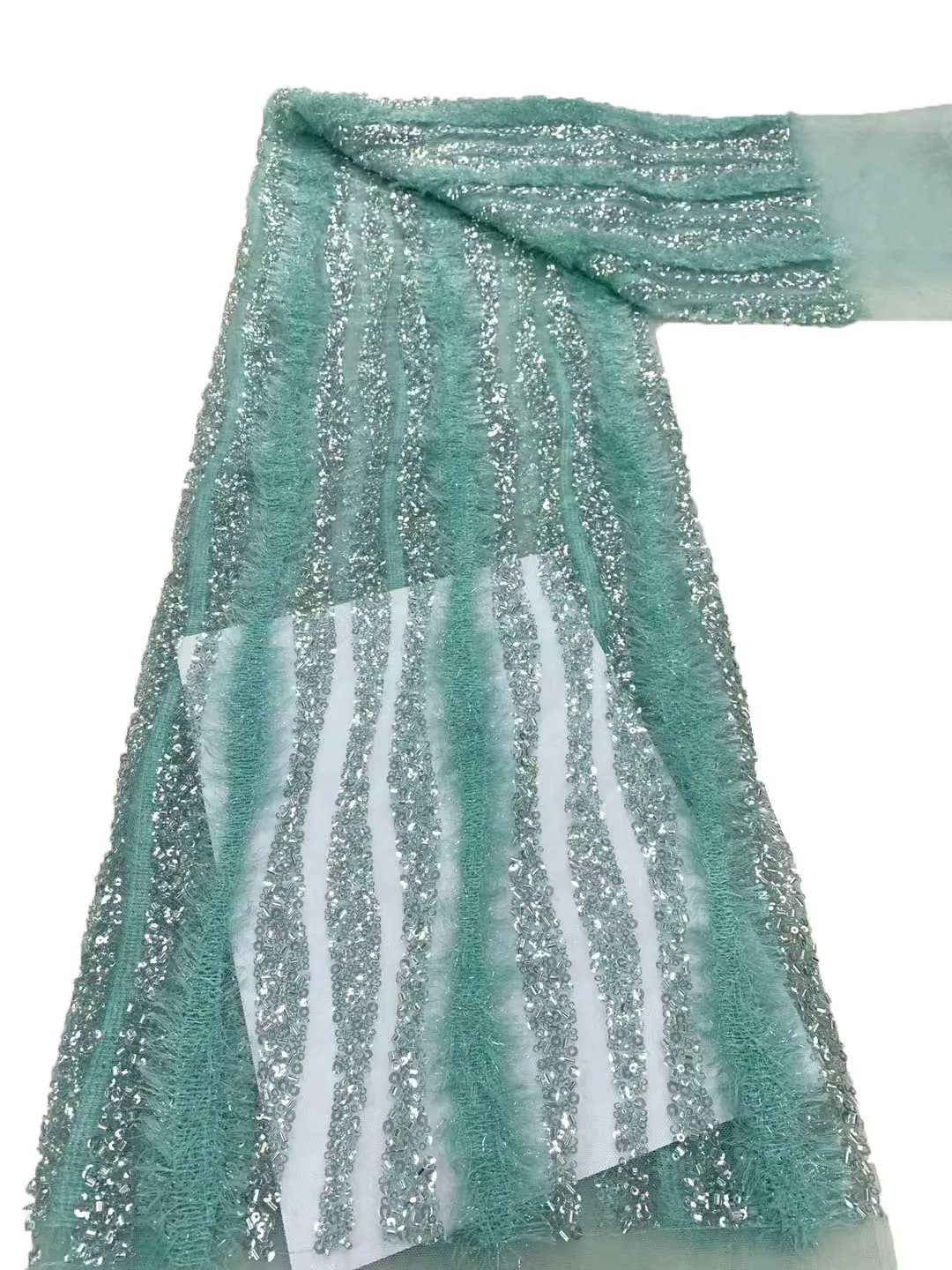 2023 new striped crypto sequin beaded tube lace embroidery, exquisite high-end fashion celebrity evening dress/5yards
2023 new striped crypto sequin beaded tube lace embroidery, exquisite high-end fashion celebrity evening dress/5yards