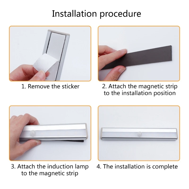 Motion LED Lights, 10 LED Battery Operated Motion Light, Magnetic Night Light Bar for Kitchen Cabinet, drop shipping
Motion LED Lights, 10 LED Battery Operated Motion Light, Magnetic Night Light Bar for Kitchen Cabinet, drop shipping