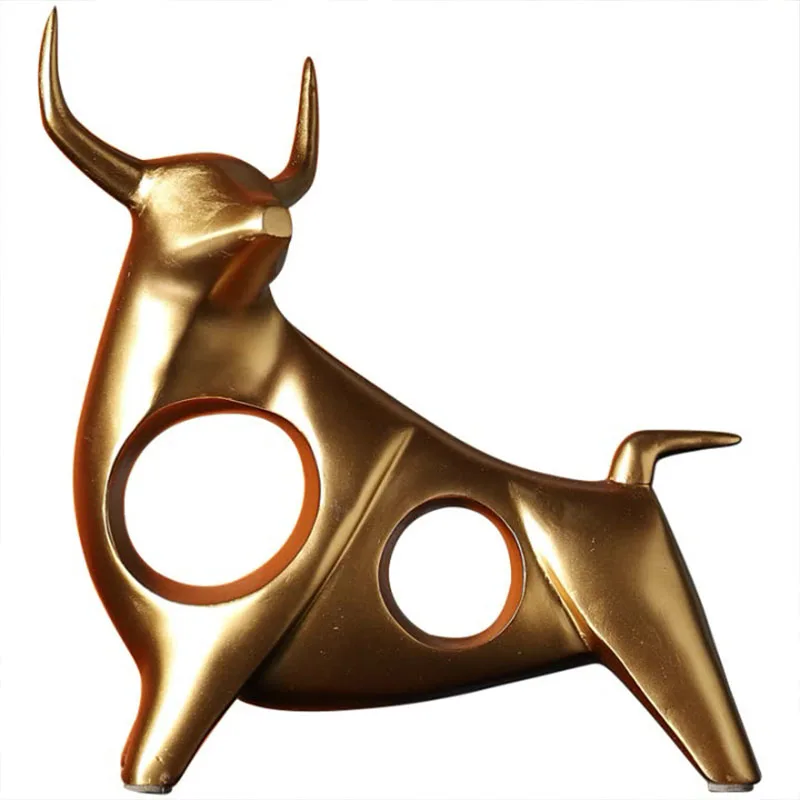 Resin Statue Animal Abstract Creative Golden Black Bull Nordic Abstract Figurines For Interior Sculpture Room Home Decor
Resin Statue Animal Abstract Creative Golden Black Bull Nordic Abstract Figurines For Interior Sculpture Room Home Decor