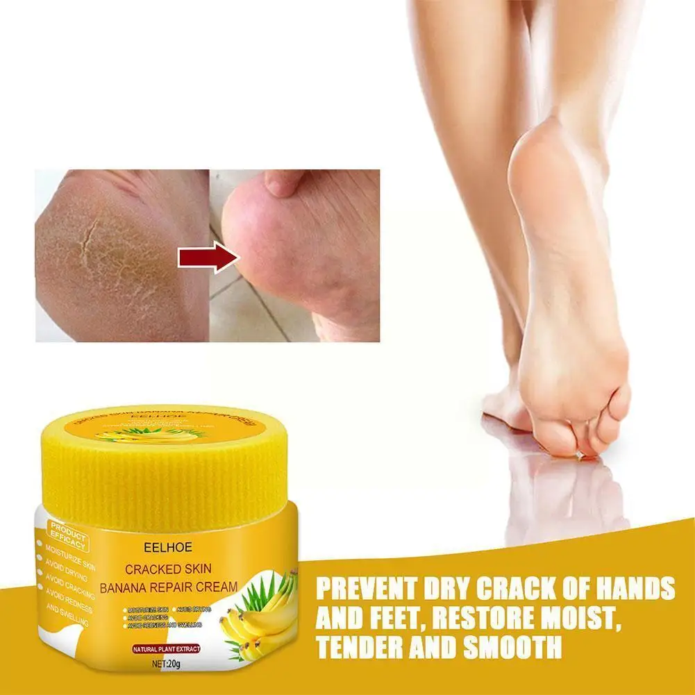 

20g Hand Foot Anti-cracking Cream Banana Oil Foot Cream Care Cracked Skin Hand Moisturizing Repair Remove Dead Heel Cream F E2e7