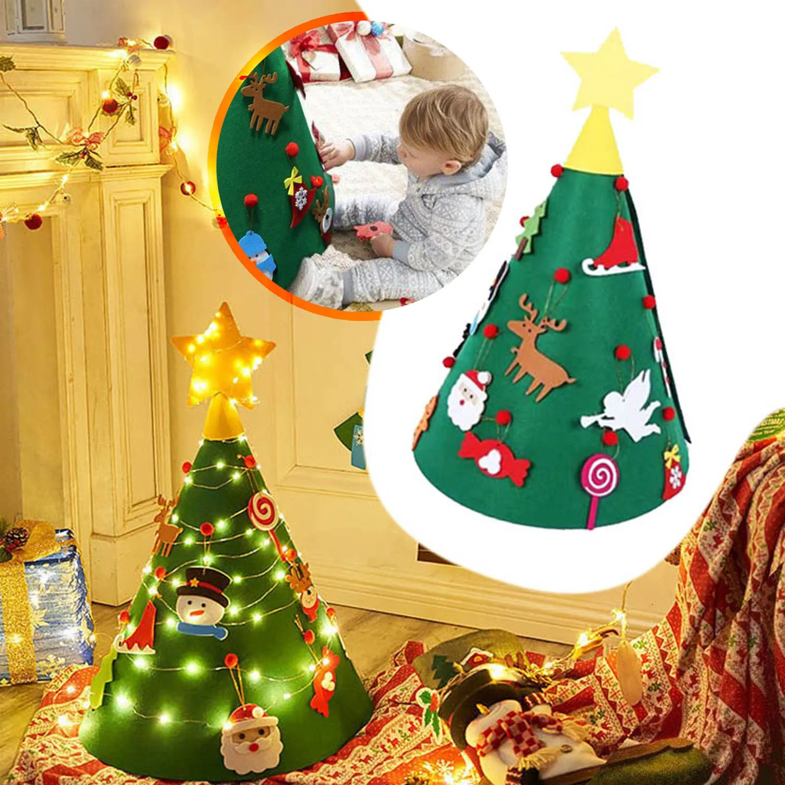 Лампа для рождественской елки, Настольная Рождественская елка с подсветкой, 3D Искусственная елка с украшениями для детей, рождественские п... 
Лампа для рождественской елки, Настольная Рождественская елка с подсветкой, 3D Искусственная елка с украшениями для детей, рождественские п...