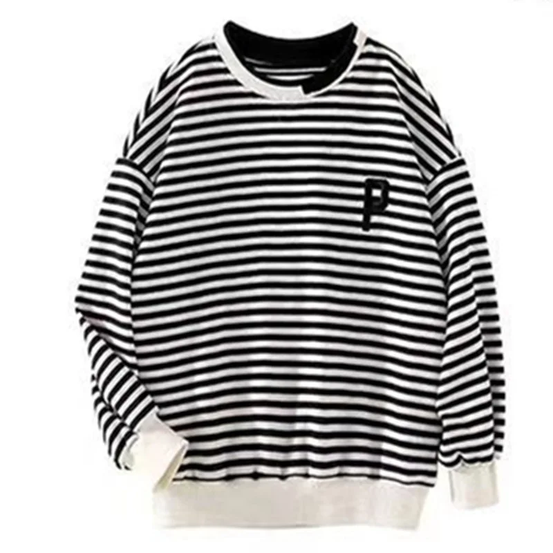 2023 teenager autumn winter Girls Long Sleeved Tops Hoodies Striped Loose Sweatshirts Casual Outfits warm 5 7 8 9 10 11 12 year
2023 teenager autumn winter Girls Long Sleeved Tops Hoodies Striped Loose Sweatshirts Casual Outfits warm 5 7 8 9 10 11 12 year