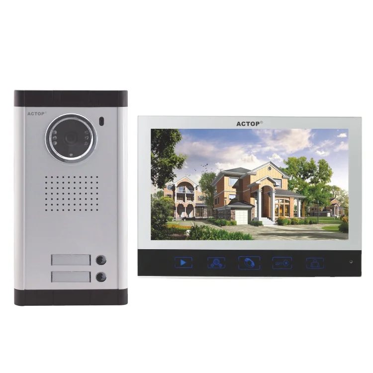 

ACTOP High Technology Intercom 7 Inch Video Door Phone Night VISION Door Bell Camera Plastic + Alloy 7" TFT Display CCD/CMOS