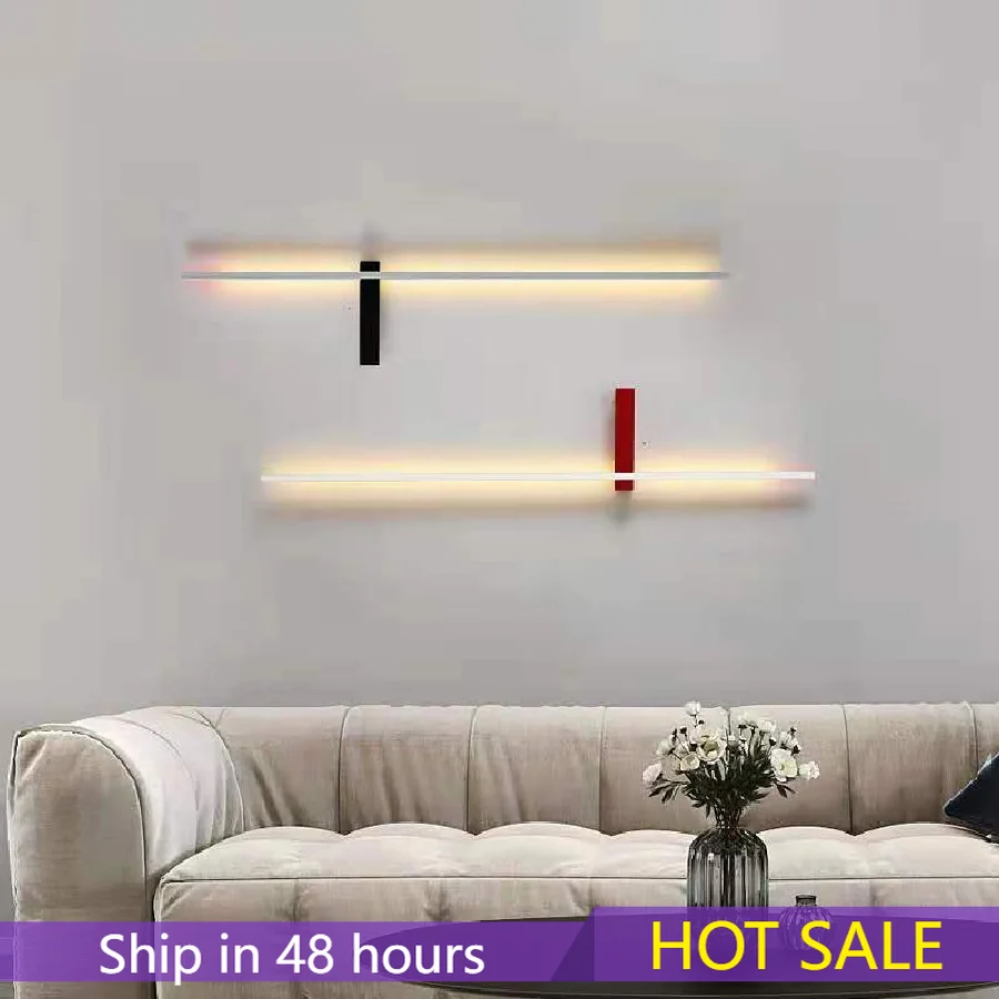 Modern Minimalist LED Wall Lamp Living Room TV Background Wall Lamps for Home Wall Light Bedside Foyer Corridor Black LED Sconce
Modern Minimalist LED Wall Lamp Living Room TV Background Wall Lamps for Home Wall Light Bedside Foyer Corridor Black LED Sconce
