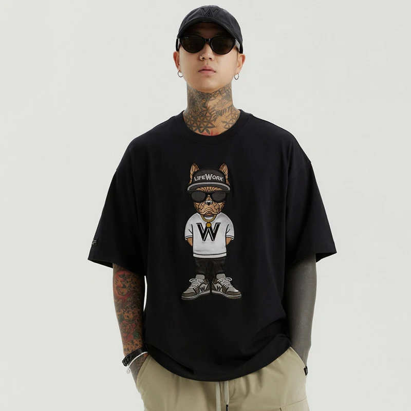 Summer new men's T-shirt all-match cotton half-sleeved couple wear tide brand loose oversized T-shirt sports casual short sleeve
Summer new men's T-shirt all-match cotton half-sleeved couple wear tide brand loose oversized T-shirt sports casual short sleeve