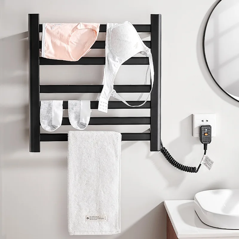 Bathroom Electric Bath Towel Warmer Heating Towel Shelf Rack Household Towel Rack Warm Towel Dryer Shelf Heated Towel Rail Black
Bathroom Electric Bath Towel Warmer Heating Towel Shelf Rack Household Towel Rack Warm Towel Dryer Shelf Heated Towel Rail Black