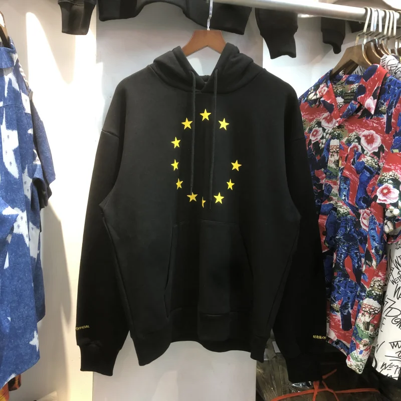 Quality 2022FW Fashion High Gold Thread Loge Embroidery Hoodie Men Star Print Dark Blue Vintage Women Sweatshirts Pullovers
Quality 2022FW Fashion High Gold Thread Loge Embroidery Hoodie Men Star Print Dark Blue Vintage Women Sweatshirts Pullovers