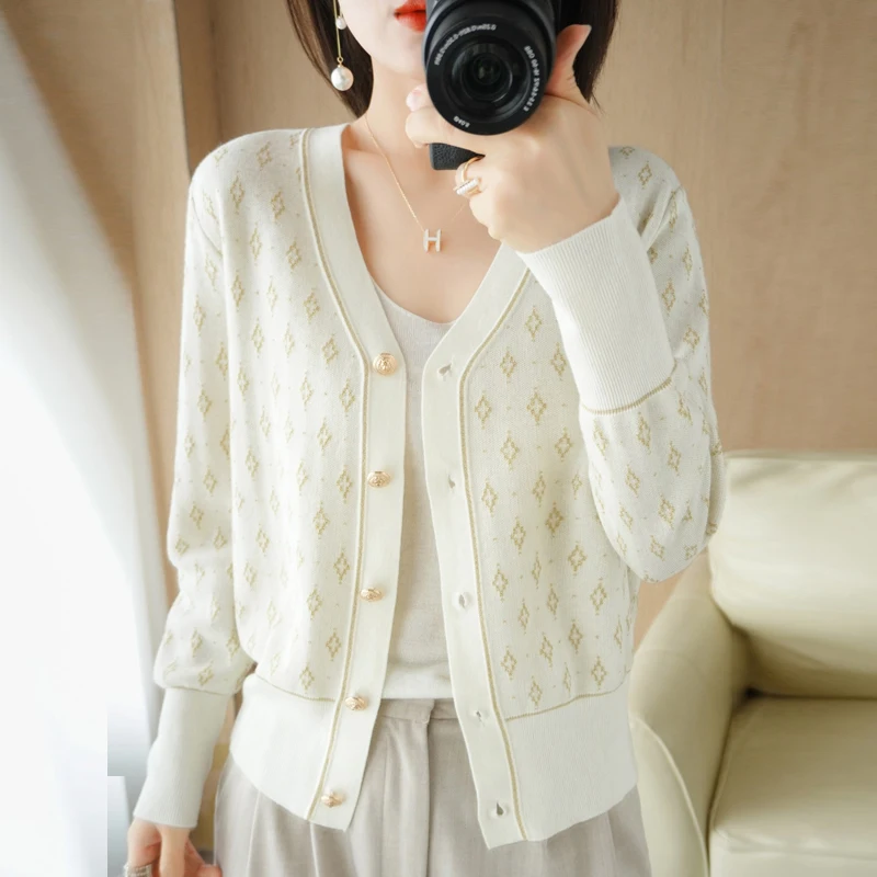 The New Spring Breeze Knitted Cardigan Jacket With Base Sweater Coat Is Niche For Women In Autumn And Winter
The New Spring Breeze Knitted Cardigan Jacket With Base Sweater Coat Is Niche For Women In Autumn And Winter