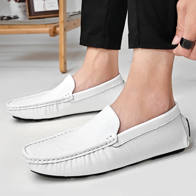 Luxury Men Leather Shoes Loafers 2022 Summer Fashion Boat Shoes Man Moccasins Soft Flats Comfy Slip-on Leather Men Casual Shoes
Luxury Men Leather Shoes Loafers 2022 Summer Fashion Boat Shoes Man Moccasins Soft Flats Comfy Slip-on Leather Men Casual Shoes