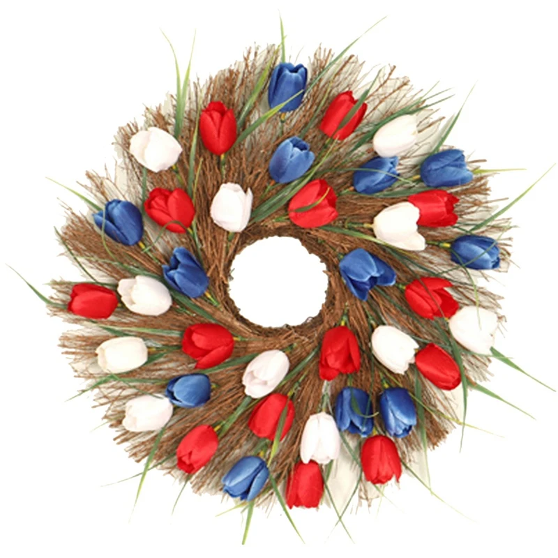 Tulip Wreath, Spring Artificial Flower Wreath For Front Door Window Wall Hanging Valentines Day, Summer Wreath Decor
Tulip Wreath, Spring Artificial Flower Wreath For Front Door Window Wall Hanging Valentines Day, Summer Wreath Decor