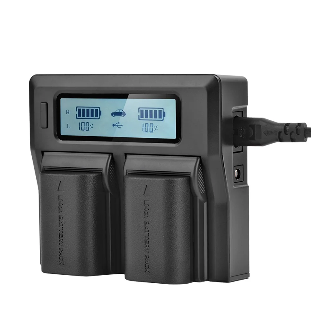 LP-E6 LP-E6N LCD Dual Channel Digital Camera Battery Charger for Canon EOS 5DII 5DIII 5DS 5DSR 6D 7DII 60D 80D 70D
LP-E6 LP-E6N LCD Dual Channel Digital Camera Battery Charger for Canon EOS 5DII 5DIII 5DS 5DSR 6D 7DII 60D 80D 70D